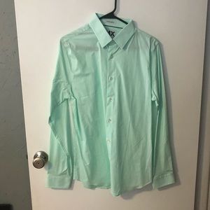 Express Mint Button-up